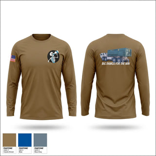 Long Sleeve Performance Shirt, Water dawgs 4-1, Army, Teamtime, Team time, sublimation, custom sports apparel, team uniforms, spirit wear, spiritwear, sports uniforms, custom shirts, team store, custom team store, fundraiser sports, apparel fundraiser