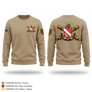 Crew Neck Sweatshirt, 1-7FA, Army, Teamtime, Team time, sublimation, custom sports apparel, team uniforms, spirit wear, spiritwear, sports uniforms, custom shirts, team store, custom team store, fundraiser sports, apparel fundraiser