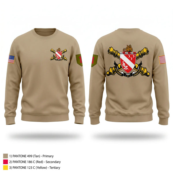 Crew Neck Sweatshirt, 1-7FA, Army, Teamtime, Team time, sublimation, custom sports apparel, team uniforms, spirit wear, spiritwear, sports uniforms, custom shirts, team store, custom team store, fundraiser sports, apparel fundraiser
