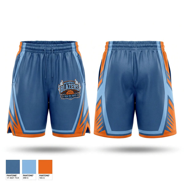 Mens Basketball Shorts, Memphis Blazers, Men's Basketball, Teamtime, Team time, sublimation, custom sports apparel, team uniforms, spirit wear, spiritwear, sports uniforms, custom shirts, team store, custom team store, fundraiser sports, apparel fundraiser
