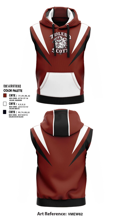 Scott High School Sleeveless Hoodie - 6