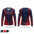 Hartford Fire Department Women's Long Sleeve V-neck Shirt - 1