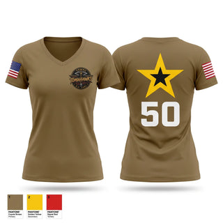 Womens Short Sleeve Vneck Shirt, TEMPE ARMY RECRUITING STATION, Army, Teamtime, Team time, sublimation, custom sports apparel, team uniforms, spirit wear, spiritwear, sports uniforms, custom shirts, team store, custom team store, fundraiser sports, apparel fundraiser