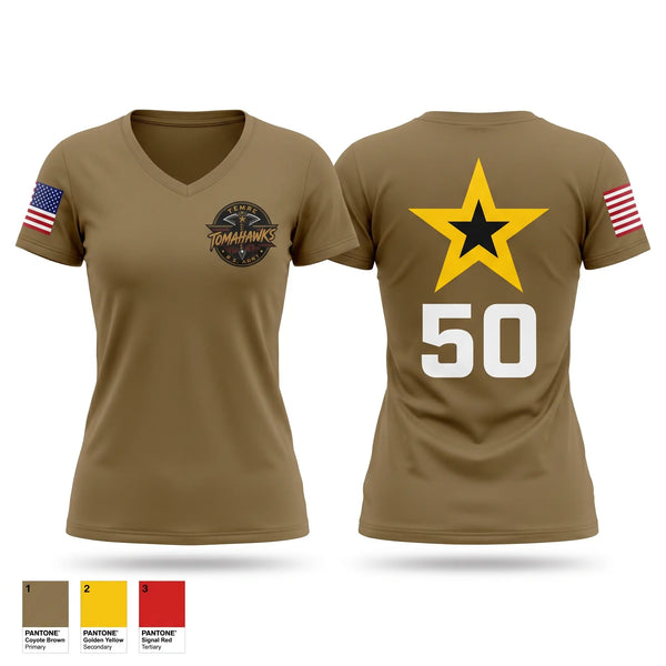 Womens Short Sleeve Vneck Shirt, TEMPE ARMY RECRUITING STATION, Army, Teamtime, Team time, sublimation, custom sports apparel, team uniforms, spirit wear, spiritwear, sports uniforms, custom shirts, team store, custom team store, fundraiser sports, apparel fundraiser