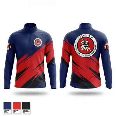 Los Mo Dojo Brazilian jiujitsu judo club 9541141 Quarter Zip Jacket - 1