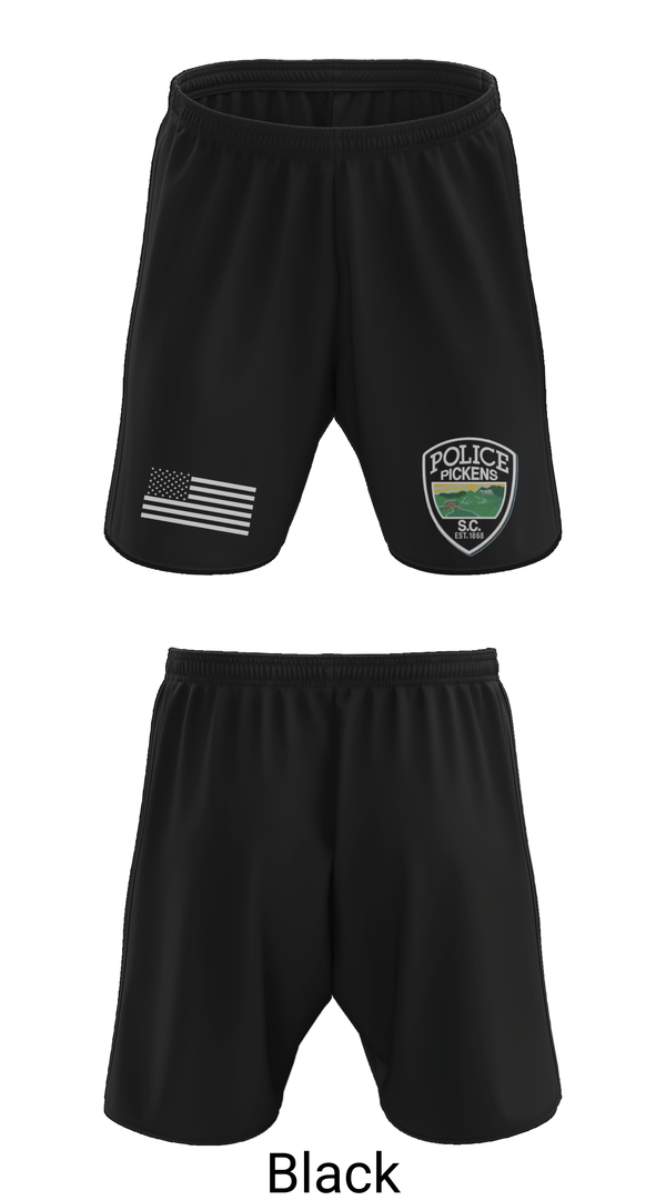 Athletic Shorts With Pockets, Pickens Police Department Special Response Team, Police, Teamtime, Team time, sublimation, custom sports apparel, team uniforms, spirit wear, spiritwear, sports uniforms, custom shirts, team store, custom team store, fundraiser sports, apparel fundraiser