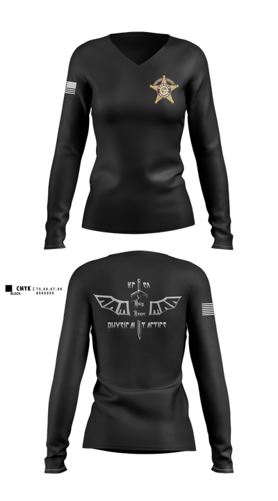 DT Squad 27154050 Women's Long Sleeve V-neck Shirt - 1