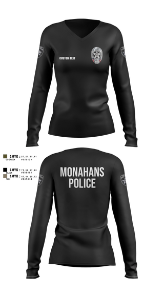 Womens Long Sleeve Vneck Shirt, WARD COUNTY SRT, Police, Teamtime, Team time, sublimation, custom sports apparel, team uniforms, spirit wear, spiritwear, sports uniforms, custom shirts, team store, custom team store, fundraiser sports, apparel fundraiser