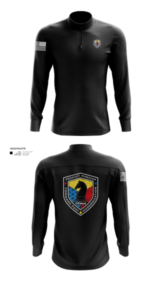 Quarter Zip Jacket, Command Post Modernization, , Teamtime, Team time, sublimation, custom sports apparel, team uniforms, spirit wear, spiritwear, sports uniforms, custom shirts, team store, custom team store, fundraiser sports, apparel fundraiser