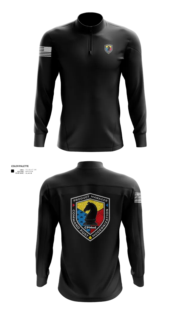 Quarter Zip Jacket, Command Post Modernization, , Teamtime, Team time, sublimation, custom sports apparel, team uniforms, spirit wear, spiritwear, sports uniforms, custom shirts, team store, custom team store, fundraiser sports, apparel fundraiser