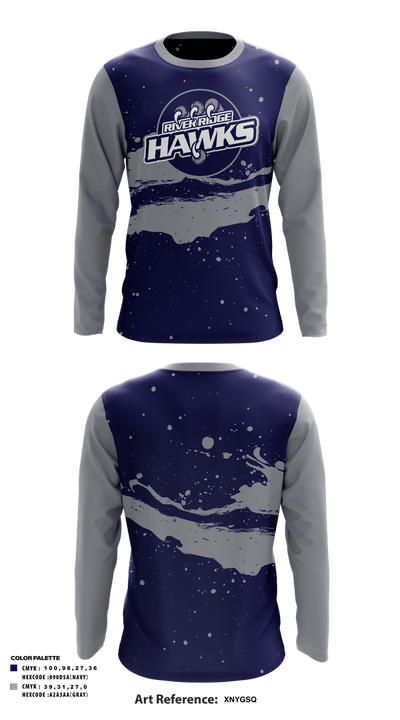 Hawks 85168261 Long Sleeve Performance Shirt 1
