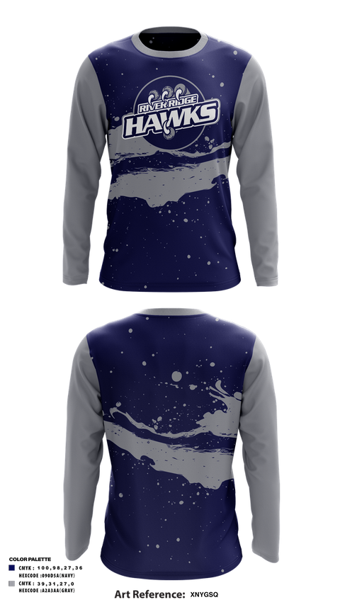 Long Sleeve Performance Shirt, Hawks, , Teamtime, Team time, sublimation, custom sports apparel, team uniforms, spirit wear, spiritwear, sports uniforms, custom shirts, team store, custom team store, fundraiser sports, apparel fundraiser