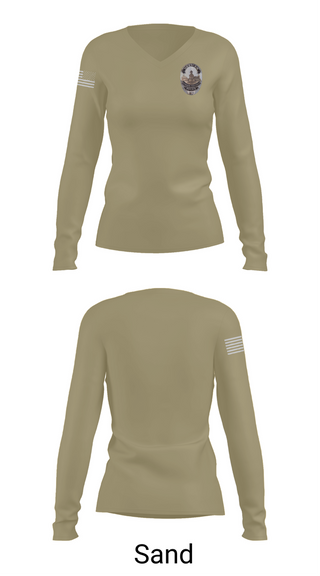 Womens Long Sleeve Vneck Shirt, Superior Police Department, , Teamtime, Team time, sublimation, custom sports apparel, team uniforms, spirit wear, spiritwear, sports uniforms, custom shirts, team store, custom team store, fundraiser sports, apparel fundraiser