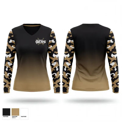 Northeast 9ers 24909858 Women's Long Sleeve V-neck Shirt - 1
