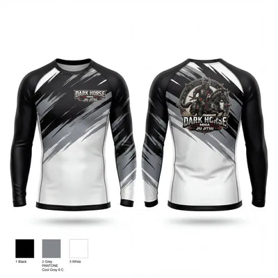 DARK HORSE MMA/JIU JITSU 63851322 Long Sleeve Rash Guard Shirt - 1