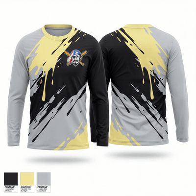 Newark Piratas 74458037 Long Sleeve Performance Shirt 1