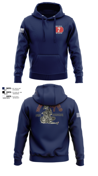 West Metro Fire Station 7 24864665 Hoodie - 101