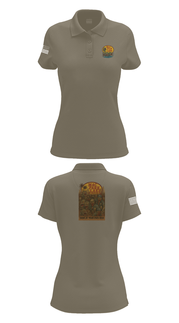 Womens Short Sleeve Performance Polo, MACARTHUR PARK UNIT, , Teamtime, Team time, sublimation, custom sports apparel, team uniforms, spirit wear, spiritwear, sports uniforms, custom shirts, team store, custom team store, fundraiser sports, apparel fundraiser