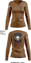 Hurlburt Field FARP 34978415 Women's Long Sleeve V-neck Shirt - 100
