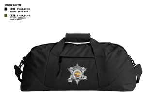 Duffle Bag, Crawford county investigations bureau, Police, Teamtime, Team time, sublimation, custom sports apparel, team uniforms, spirit wear, spiritwear, sports uniforms, custom shirts, team store, custom team store, fundraiser sports, apparel fundraiser