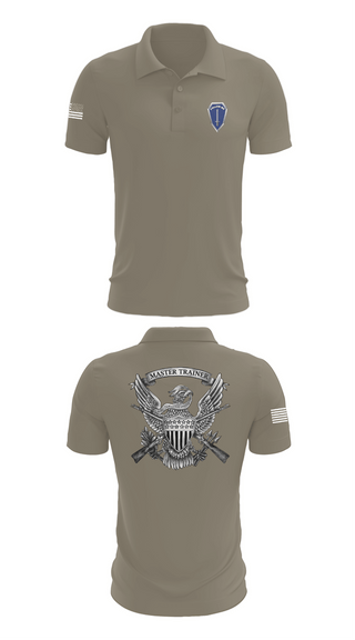 Short Sleeve Performance Polo, Infantry Master Trainer Course, Army, Teamtime, Team time, sublimation, custom sports apparel, team uniforms, spirit wear, spiritwear, sports uniforms, custom shirts, team store, custom team store, fundraiser sports, apparel fundraiser
