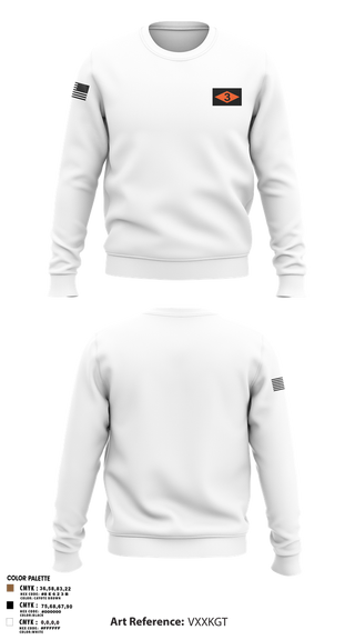 Crew Neck Sweatshirt, 3rd battalion 75th ranger regiment, Army, Teamtime, Team time, sublimation, custom sports apparel, team uniforms, spirit wear, spiritwear, sports uniforms, custom shirts, team store, custom team store, fundraiser sports, apparel fundraiser
