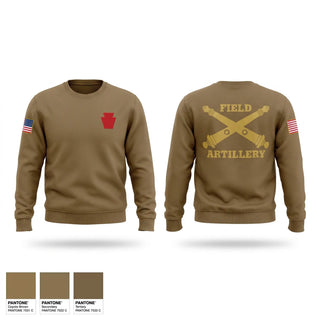 Crew Neck Sweatshirt, A Battery 1-108th Field Artillery, Army, Teamtime, Team time, sublimation, custom sports apparel, team uniforms, spirit wear, spiritwear, sports uniforms, custom shirts, team store, custom team store, fundraiser sports, apparel fundraiser