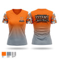 University Titans Women's Short Sleeve V-neck Shirt - 1
