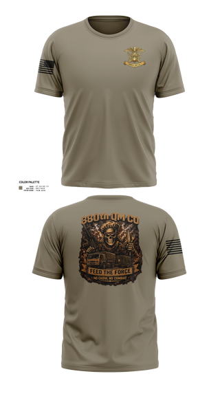 Old School Cotton Feel Shirt, 880th QM CO, Army, Teamtime, Team time, sublimation, custom sports apparel, team uniforms, spirit wear, spiritwear, sports uniforms, custom shirts, team store, custom team store, fundraiser sports, apparel fundraiser