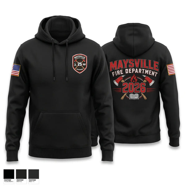 Hoodie, Maysville Fire Department, Fire Department, Teamtime, Team time, sublimation, custom sports apparel, team uniforms, spirit wear, spiritwear, sports uniforms, custom shirts, team store, custom team store, fundraiser sports, apparel fundraiser