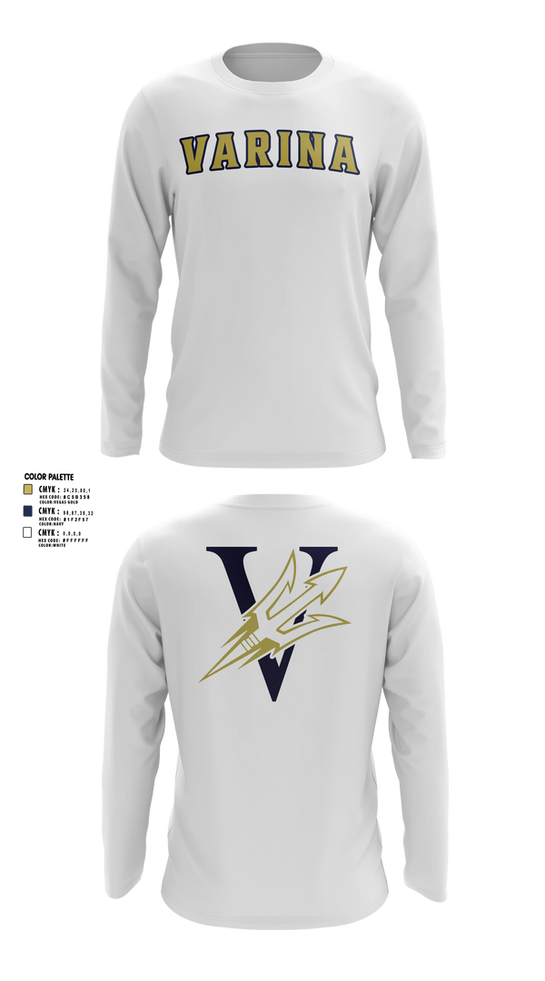 Long Sleeve Performance Shirt, Varina, Track & Field, Teamtime, Team time, sublimation, custom sports apparel, team uniforms, spirit wear, spiritwear, sports uniforms, custom shirts, team store, custom team store, fundraiser sports, apparel fundraiser
