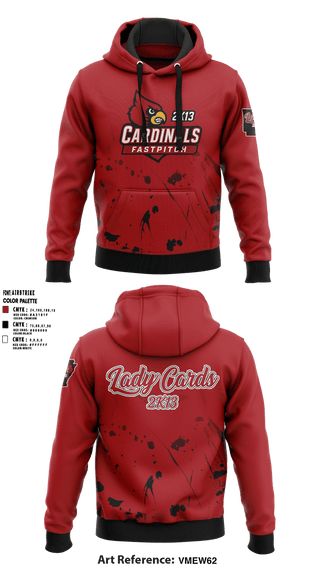 Hoodie, Lady Cardinals 2K13, Softball, Teamtime, Team time, sublimation, custom sports apparel, team uniforms, spirit wear, spiritwear, sports uniforms, custom shirts, team store, custom team store, fundraiser sports, apparel fundraiser