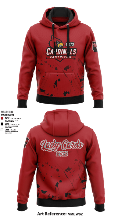 Lady Cardinals 2K13  Hoodie - 1