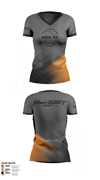Womens Short Sleeve Vneck Shirt, West Georgia Pole Vault Club, Track & Field, Teamtime, Team time, sublimation, custom sports apparel, team uniforms, spirit wear, spiritwear, sports uniforms, custom shirts, team store, custom team store, fundraiser sports, apparel fundraiser