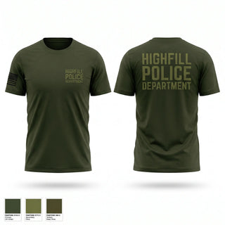 Old School Cotton Feel Shirt, Highfill Police Department, Police, Teamtime, Team time, sublimation, custom sports apparel, team uniforms, spirit wear, spiritwear, sports uniforms, custom shirts, team store, custom team store, fundraiser sports, apparel fundraiser