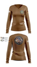 DEU EinsKtgt CD/CBI 73138033 Women's Long Sleeve V-neck Shirt - 105