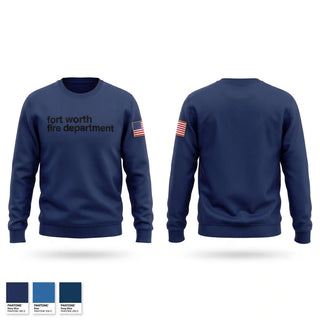 Crew Neck Sweatshirt, fort worth fire department, Fire Department, Teamtime, Team time, sublimation, custom sports apparel, team uniforms, spirit wear, spiritwear, sports uniforms, custom shirts, team store, custom team store, fundraiser sports, apparel fundraiser