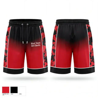 Athletic Shorts With Pockets, West Texas Dirt Devils, Baseball, Teamtime, Team time, sublimation, custom sports apparel, team uniforms, spirit wear, spiritwear, sports uniforms, custom shirts, team store, custom team store, fundraiser sports, apparel fundraiser