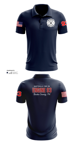 Short Sleeve Performance Polo, Hartsville Fire Company, Fire Department, Teamtime, Team time, sublimation, custom sports apparel, team uniforms, spirit wear, spiritwear, sports uniforms, custom shirts, team store, custom team store, fundraiser sports, apparel fundraiser