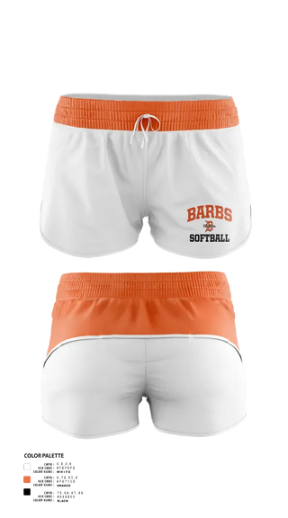 Womens Shorts, DeKalb Barbs, Softball, Teamtime, Team time, sublimation, custom sports apparel, team uniforms, spirit wear, spiritwear, sports uniforms, custom shirts, team store, custom team store, fundraiser sports, apparel fundraiser
