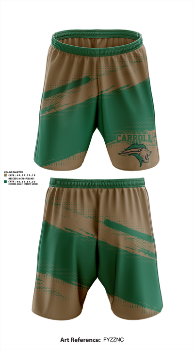 Archbishop Carroll Cheer 78740229 Athletic Shorts With Pockets - 1