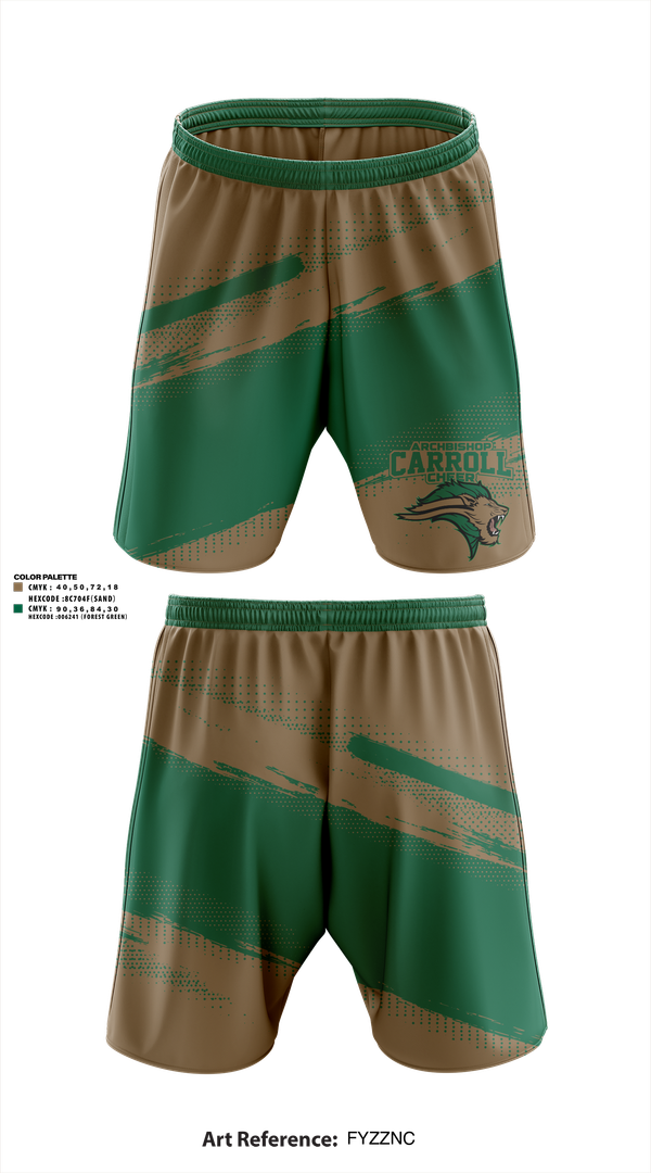 Athletic Shorts With Pockets, Archbishop Carroll Cheer, Cheer, Teamtime, Team time, sublimation, custom sports apparel, team uniforms, spirit wear, spiritwear, sports uniforms, custom shirts, team store, custom team store, fundraiser sports, apparel fundraiser