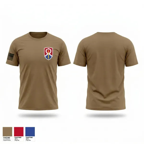Old School Cotton Feel Shirt, 1013th QM CO, Army, Teamtime, Team time, sublimation, custom sports apparel, team uniforms, spirit wear, spiritwear, sports uniforms, custom shirts, team store, custom team store, fundraiser sports, apparel fundraiser