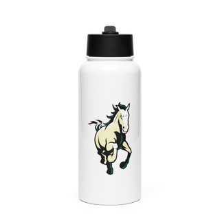 Manitou Springs High School Cheer 43487392 Stainless Steel Water Bottle with a Straw Lid
