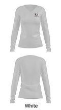 Veterans Memorial Eagles Women's Long Sleeve V-neck Shirt - 16