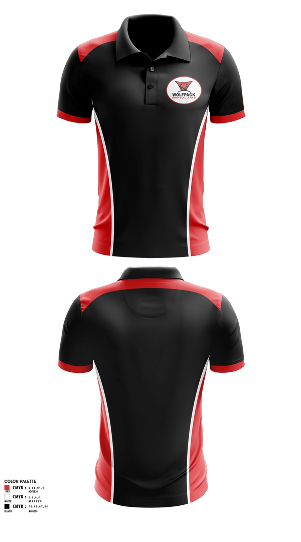Short Sleeve Performance Polo, Wolfpack Martial Arts, , Teamtime, Team time, sublimation, custom sports apparel, team uniforms, spirit wear, spiritwear, sports uniforms, custom shirts, team store, custom team store, fundraiser sports, apparel fundraiser