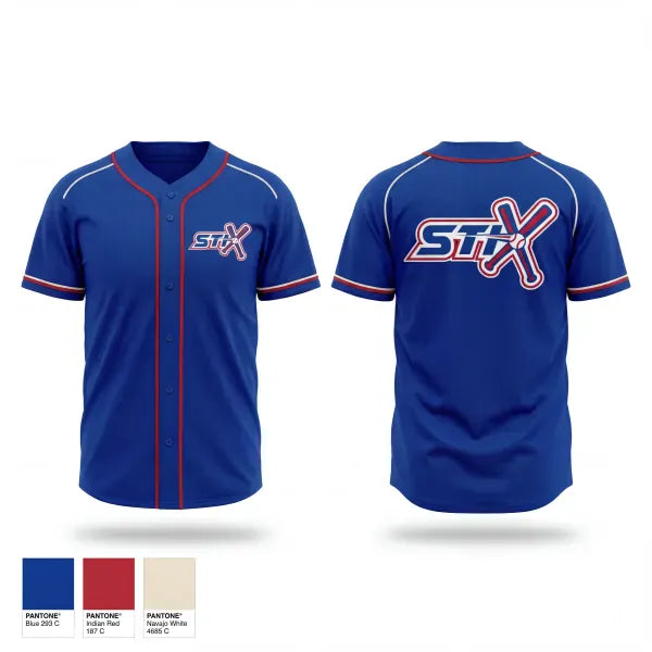 Full Button Baseball Jersey, Shelby Stix, Baseball, Teamtime, Team time, sublimation, custom sports apparel, team uniforms, spirit wear, spiritwear, sports uniforms, custom shirts, team store, custom team store, fundraiser sports, apparel fundraiser