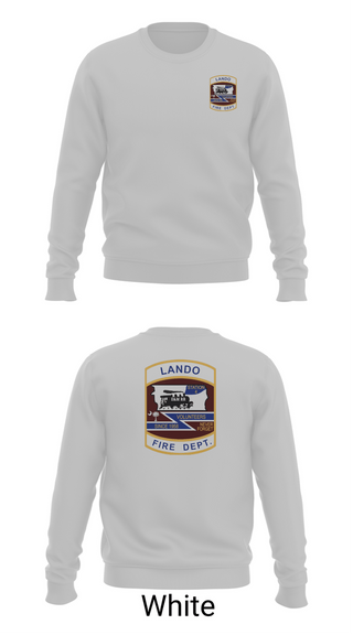 Crew Neck Sweatshirt, Lando Fire Department, Fire Department, Teamtime, Team time, sublimation, custom sports apparel, team uniforms, spirit wear, spiritwear, sports uniforms, custom shirts, team store, custom team store, fundraiser sports, apparel fundraiser