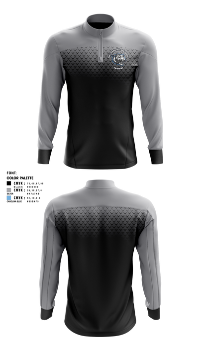 East Chapel Hill High School Swimming Quarter Zip Jacket - 2