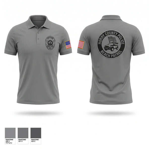 Short Sleeve Performance Polo, Beach patrol, Police, Teamtime, Team time, sublimation, custom sports apparel, team uniforms, spirit wear, spiritwear, sports uniforms, custom shirts, team store, custom team store, fundraiser sports, apparel fundraiser